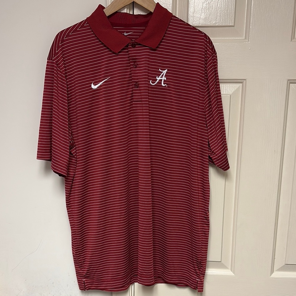 Nike Red Polo Shirt Classic Athletic Design